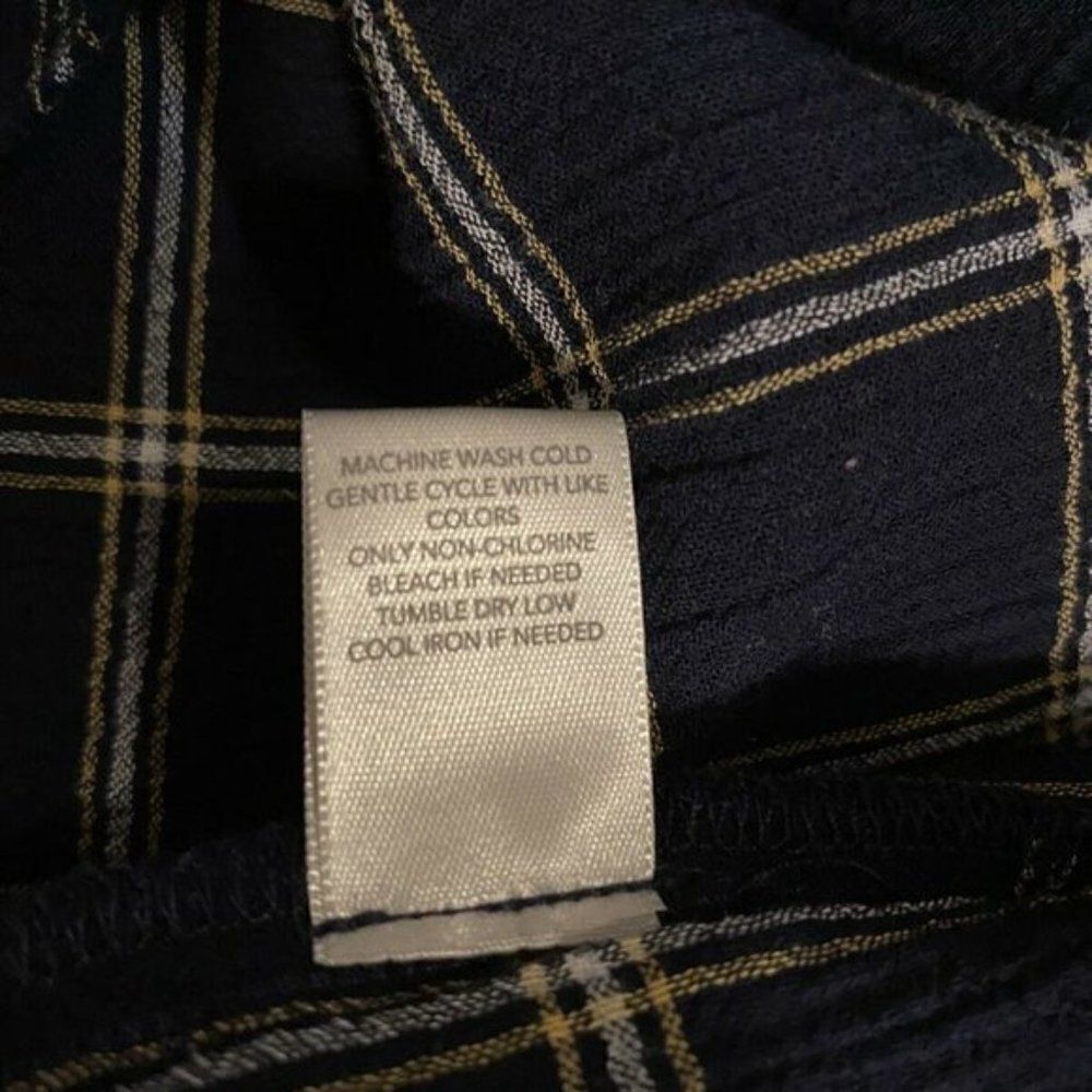 Christopher & Banksblue Windowpane Plaidblouse — image 4 of 5